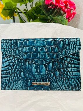 Brahmin Verdigris Envelope Clutch